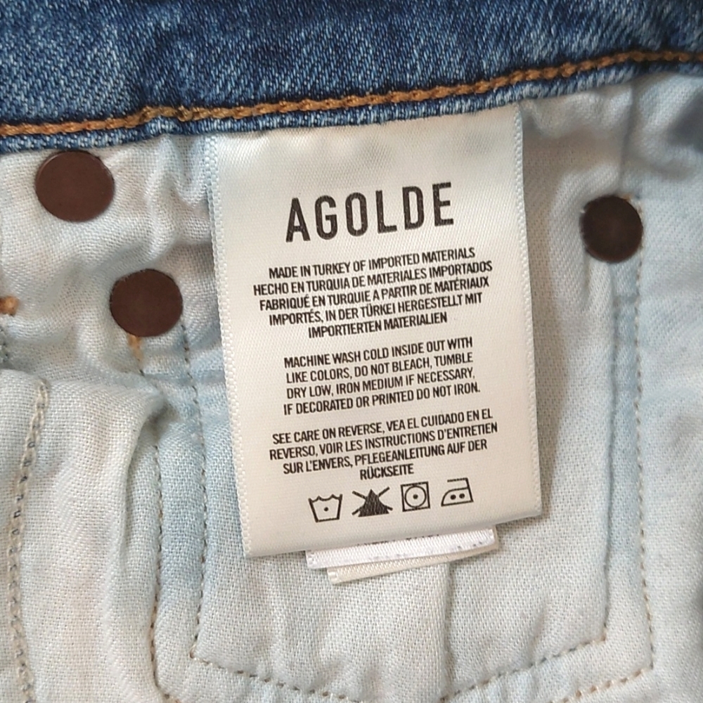 Agolde Riley High Rise Straight Crop Jeans - Picture 8 of 12